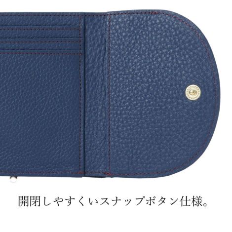 ハナエルがま口三つ折り財布【濱野皮革工藝 HAMANO】 | 【公式