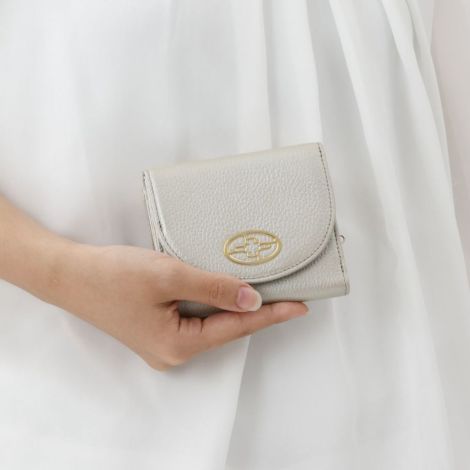 ハナエルがま口三つ折り財布【濱野皮革工藝 HAMANO】 | 【公式