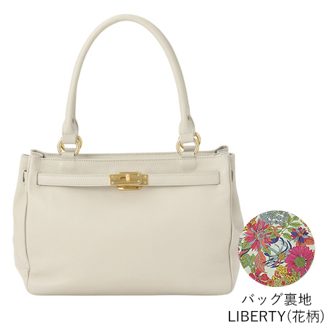 【濱野皮革工藝　ＨＡＭＡＮＯ】＜予約商品＞◇シューカペラ ハンドバッグ LIBERTY(花柄)