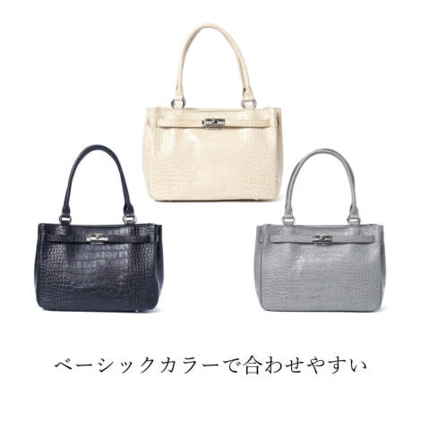 シューカペラハンドバッグクロコ【濱野皮革工藝 HAMANO