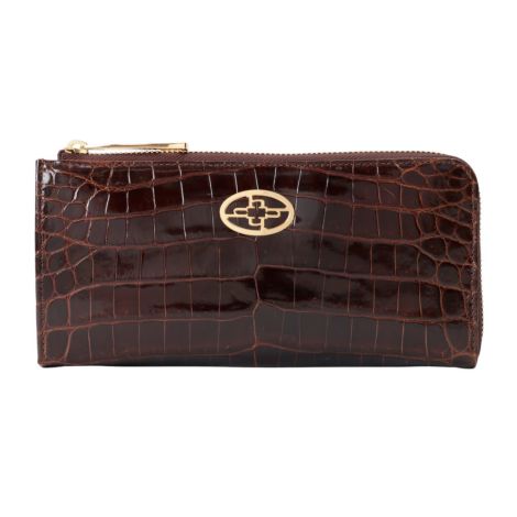 あずき【定価63,800円】クロコダイル・グラフィック・ロングウォレット あずき【定価63,800円】クロコダイル・グラフィック・ロング