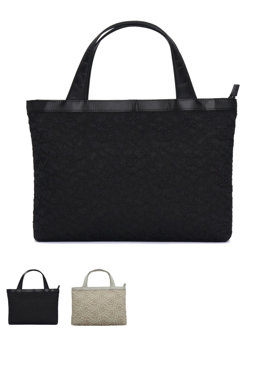 Hanaブラック一枚 フォーマルトート サイドフォーマルバッグ サブバッグ トートバッグ