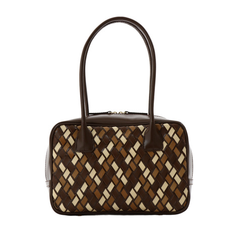 美品✨濱野　HAMANO 羊革　ミニボストン　サイドボストン　ブラウン　上品 2025年最新】濱野 ボストンの人気アイテム - メルカリ