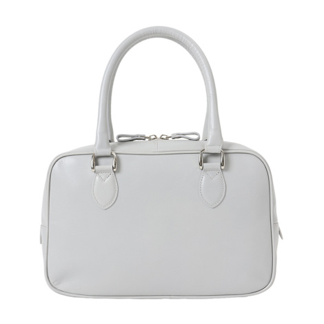 現品限りオンライン限定】ボストンバッグ(ライトグレー)【濱野皮革工藝